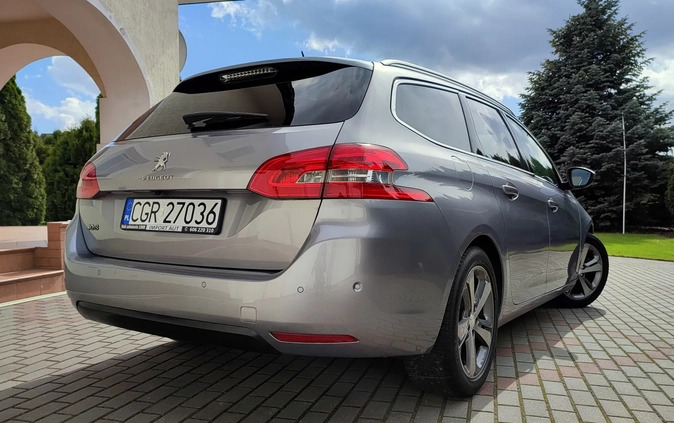 Peugeot 308 cena 37899 przebieg: 147194, rok produkcji 2014 z Gąbin małe 781